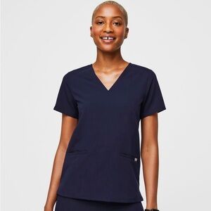 Casma 3-pocket scrub top - S - Navy